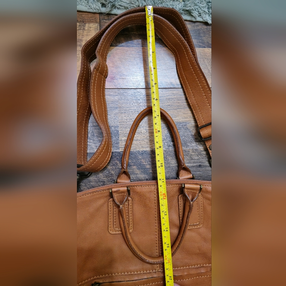EUC! Maurizio Taiuti Brown Leather Bag - Picture 9 of 13